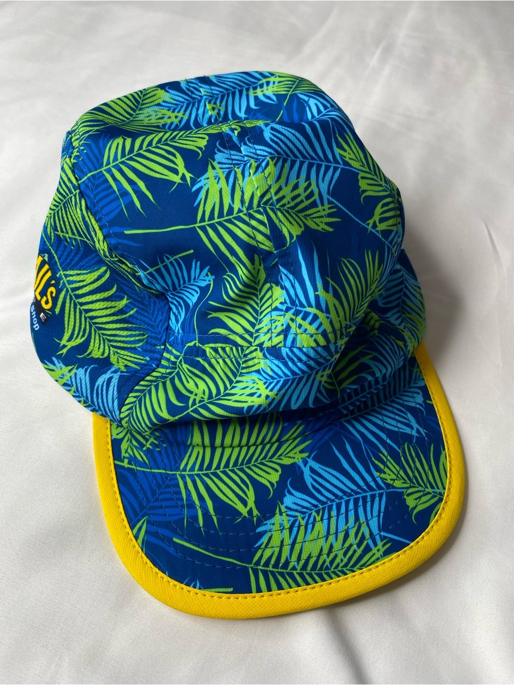 Boco Gear Snails Pace Running Shop Hat Blue Green Fern Print Snapback Unisex